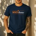 Whatateacher Shirt Teacher Lovers Men's Casual T-Shirt Navy