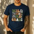 Wild About 2nd Grade Teacher Student First Day Of School Men's Casual T-Shirt Navy Wild About 2nd Grade Teacher Student First Day Of School Men's Casual T-Shirt Navy