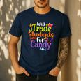 Will Trade Students For Candy Teacher Halloween Costume Men's Casual T-Shirt Navy
