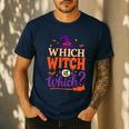 Which Witch Is Which Halloween For Women Men English Teacher Men's Casual T-Shirt Navy Which Witch Is Which Halloween For Women Men English Teacher Men's Casual T-Shirt Navy