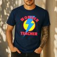 Wonder Teacher Teacher Halloween Tshirt Men's Casual T-Shirt Navy Wonder Teacher Teacher Halloween Tshirt Men's Casual T-Shirt Navy