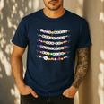 In A World Where You Can Be Anything Be Kind Girls Teachers Men's Casual T-Shirt Navy