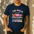 The World Needs All Kinds Of Minds Special Education Teacher Men's Casual T-Shirt Navy The World Needs All Kinds Of Minds Special Education Teacher Men's Casual T-Shirt Navy