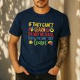 If They Can't Learn The Way We Teach Special Ed Teacher Men's Casual T-Shirt Navy