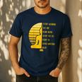 Yoga Meditation Buddha Yoga Teacher T-Shirt Men's Casual T-Shirt Navy