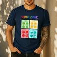 What Zone Are You In How Are You Feeling Teacher Men's Casual T-Shirt Navy What Zone Are You In How Are You Feeling Teacher Men's Casual T-Shirt Navy