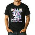 100 Days Of School Girls Teacher 100th Day Unicorn Outfit Men's Casual T-Shirt Black 100 Days Of School Girls Teacher 100th Day Unicorn Outfit Men's Casual T-Shirt Black