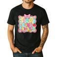 100 Days Of School Preppy 100th Day Of School Teacher Kids Men's Casual T-Shirt Black