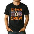 1st Grade Boo Crew First Grade Halloween Teacher Men's Casual T-Shirt Black
