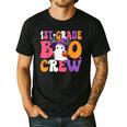 1st Grade Boo Crew Halloween First Grade Halloween Teacher Men's Casual T-Shirt Black 1st Grade Boo Crew Halloween First Grade Halloween Teacher Men's Casual T-Shirt Black