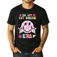 In My 1st Grade Era Smile Face Back To School Teacher Kid Men's Casual T-Shirt Black