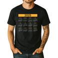 2025 Calendar For Planners Teachers Offices Months Men's Casual T-Shirt Black