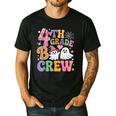 4th Grade Boo Crew Fourth Grade Teacher Kids Happy Halloween Men's Casual T-Shirt Black