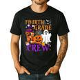 4th Grade Boo Crew Teacher Student Halloween Costume Men's Casual T-Shirt Black
