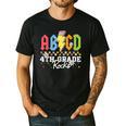 4th Grade Rocks ABCD Back To School Rock Teachers Men's Casual T-Shirt Black 4th Grade Rocks ABCD Back To School Rock Teachers Men's Casual T-Shirt Black