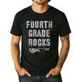 4th GRADE Rocks Teacher Rockstars I Teach Ready To Rock Men's Casual T-Shirt Black