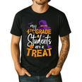 My 4th Grade Students Are a Treat Teacher Halloween Witch For Men Women Kids Men's Casual T-Shirt Black My 4th Grade Students Are a Treat Teacher Halloween Witch For Men Women Kids Men's Casual T-Shirt Black