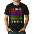50 Days Of School Hearts Teacher Happy 50th Day Of School Men's Casual T-Shirt Black