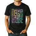5th Grade Typography Team Fifth Grade Teacher Back To School Men's Casual T-Shirt Black 5th Grade Typography Team Fifth Grade Teacher Back To School Men's Casual T-Shirt Black