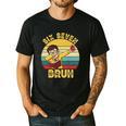 67 Meme Six Seven Bruh Retro Dabbing Teacher School Men's Casual T-Shirt Black
