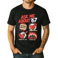 67 History Teacher Teacher 6 7 Overuse '67 Men's Casual T-Shirt Black