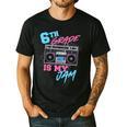6th Grade Is My Jam Vintage 80s Boombox Teacher Student Men's Casual T-Shirt Black