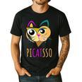 Abstract Cat Art Picatsso Shirt For Art Teachers Men's Casual T-Shirt Black Abstract Cat Art Picatsso Shirt For Art Teachers Men's Casual T-Shirt Black
