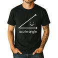 Acute Angle Cute Math Teacher Men's Casual T-Shirt Black