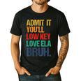 Admit It You Low Key Love ELA Bruh First Day School Teacher Men's Casual T-Shirt Black
