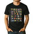 Alphabet Animals Back To School Pre-K Kindergarten Teacher Men's Casual T-Shirt Black Alphabet Animals Back To School Pre-K Kindergarten Teacher Men's Casual T-Shirt Black