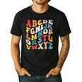 Alphabet Hi Back To School ABC Pre K Kindergarten Teacher Men's Casual T-Shirt Black Alphabet Hi Back To School ABC Pre K Kindergarten Teacher Men's Casual T-Shirt Black