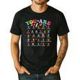 Alphabet Positive Affirmations Back To School Teacher Men's Casual T-Shirt Black Alphabet Positive Affirmations Back To School Teacher Men's Casual T-Shirt Black