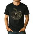 Apple Camoflauge Clothing Camo Student Teacher Cute School Men's Casual T-Shirt Black
