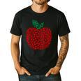 Apple Dot Pattern Art Teacher Appreciation Men Women Humor Men's Casual T-Shirt Black Apple Dot Pattern Art Teacher Appreciation Men Women Humor Men's Casual T-Shirt Black