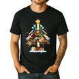 Art Christmas Tree Merry Christmas Artist Art Teacher Men's Casual T-Shirt Black Art Christmas Tree Merry Christmas Artist Art Teacher Men's Casual T-Shirt Black