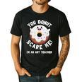 Art Teacher Halloween Donut Lover Costume Kawaii Monster Men's Casual T-Shirt Black