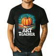 Art Teacher Pumpkin Painting Halloween Costume Men's Casual T-Shirt Black