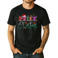 ASL Christmas Buffalo Plaid Teacher American Sign Language Men's Casual T-Shirt Black ASL Christmas Buffalo Plaid Teacher American Sign Language Men's Casual T-Shirt Black