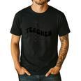Back To School Checkered Apple Teacher Checkerboard Teacher For Men Women Girls Kids Men's Casual T-Shirt Black