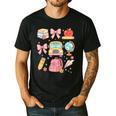 Back To School Coquette Teacher Women Girl Kindergarten PreK Men's Casual T-Shirt Black