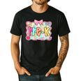 Back To School Pre-K Preppy Teacher Girl Men's Casual T-Shirt Black