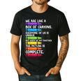 Back To School Teacher We Are Like A Box Of Crayons Men's Casual T-Shirt Black Back To School Teacher We Are Like A Box Of Crayons Men's Casual T-Shirt Black