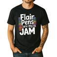 Back To School Teacher Flair Pens Are My Jam Men's Casual T-Shirt Black