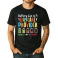 Battery Life Of Daycare Provider Childcare Teacher Men's Casual T-Shirt Black Battery Life Of Daycare Provider Childcare Teacher Men's Casual T-Shirt Black