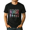 Battery Life Of A Nurse School Teacher Appreciation Men's Casual T-Shirt Black Battery Life Of A Nurse School Teacher Appreciation Men's Casual T-Shirt Black