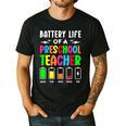 Battery Life Of a Preschool School Teacher School Week Men's Casual T-Shirt Black Battery Life Of a Preschool School Teacher School Week Men's Casual T-Shirt Black