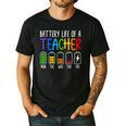 Battery Life Of A Teacher School Teacher Appreciation Men's Casual T-Shirt Black Battery Life Of A Teacher School Teacher Appreciation Men's Casual T-Shirt Black