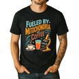 Biology Teacher Science Fueled By Mitochondria Coffee Men's Casual T-Shirt Black