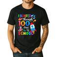 I Blasted Through 100 Days Of School 100th Day Teacher Kids Men's Casual T-Shirt Black I Blasted Through 100 Days Of School 100th Day Teacher Kids Men's Casual T-Shirt Black