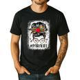 Bleached Teacher Para Life Paraprofessional Cute Messy Bun For Men Women Girls Kids Men's Casual T-Shirt Black